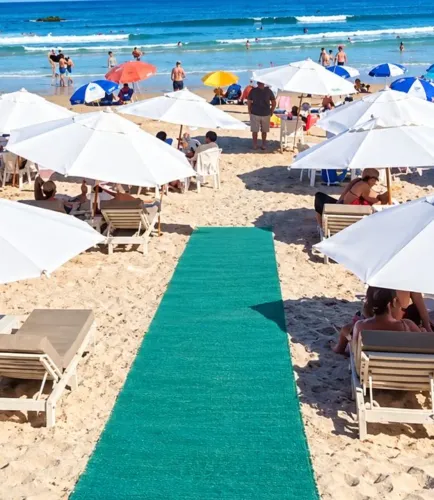 Tapete capacho para comércio de praia