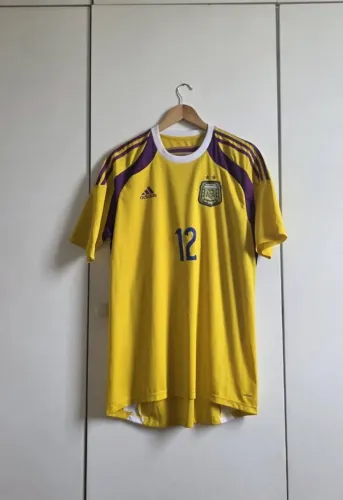 Camisa de jogo da seleção argentina de 2014 de goleiro em excelente estado numero 12