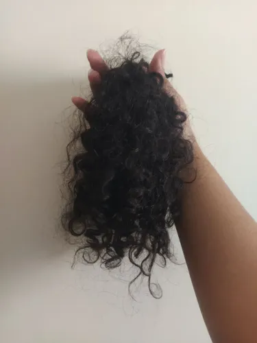 cabelo natural virgem cacheado para testes / franja / baby hair / extensão curta