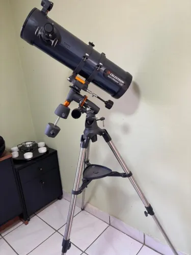 telescopio celestron astromaster 130eq lente barlow