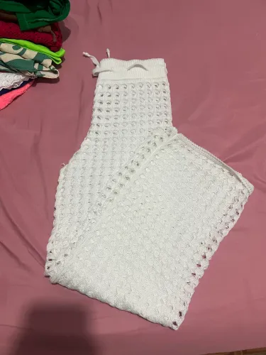 Conjunto praia (top, shorts e calça) 