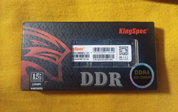 Memória RAM 16GB DDR4 2666 MHz Notebook Kingspec - Testada