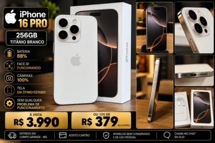 IPhone 16 Pro - 256 GB - BRANCO