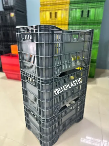 Caixa plástica Agrícola Coloridas para transporte e Armazengem de produtos.