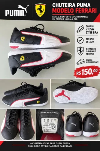 Chuteira Puma modelo SCUDERIA FERRARI
