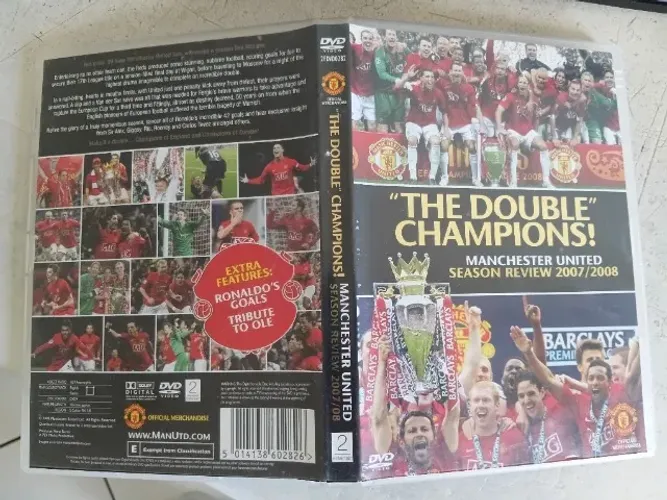 DVD Manchester United The Double Champions 2007/2008 Oficial Ronaldo