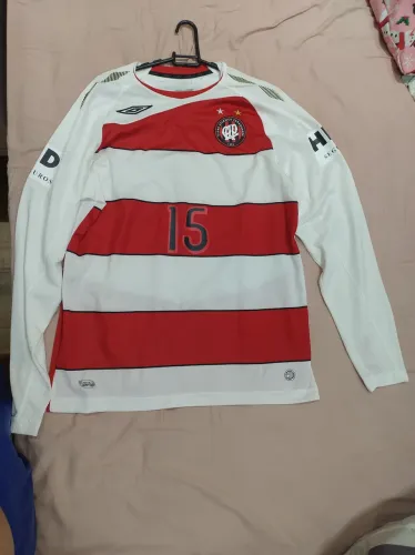 Camisa do Athletico Paranaense original Umbro manga longa temporada 2008/2009