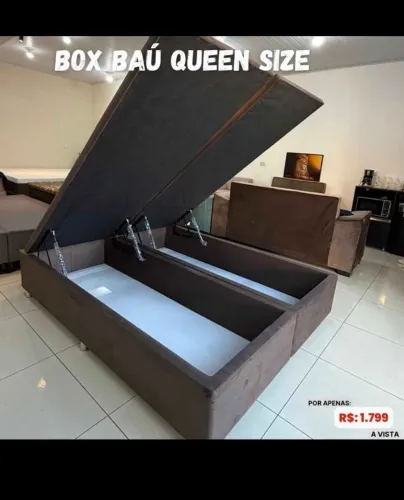 DIRETO DA FÁBRICA- BASE QUEEN 1,98m x 1,58m BAÚ, NOVA 