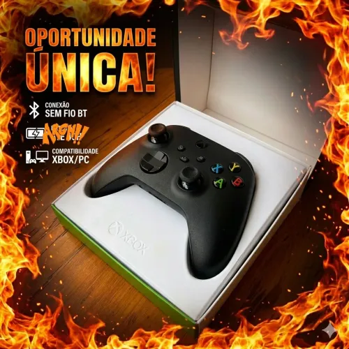 Controle sem fio Xbox Carbon Black 