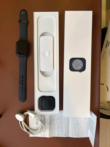 Apple Watch Series 8 GPS 45 mm - Preto | Completo | Com Nota Fiscal