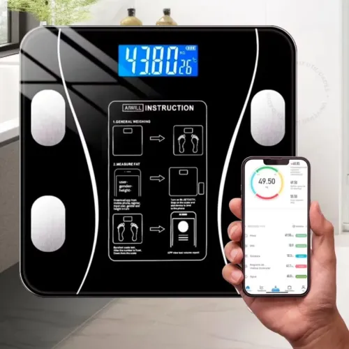 ? Balança Digital Inteligente Bluetooth - Bioimpedância com App