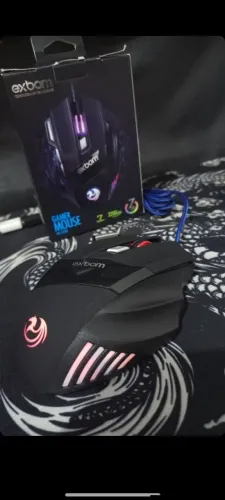 Mouse Gamer 3200 DPI Óptico com luzes led RGB Usb