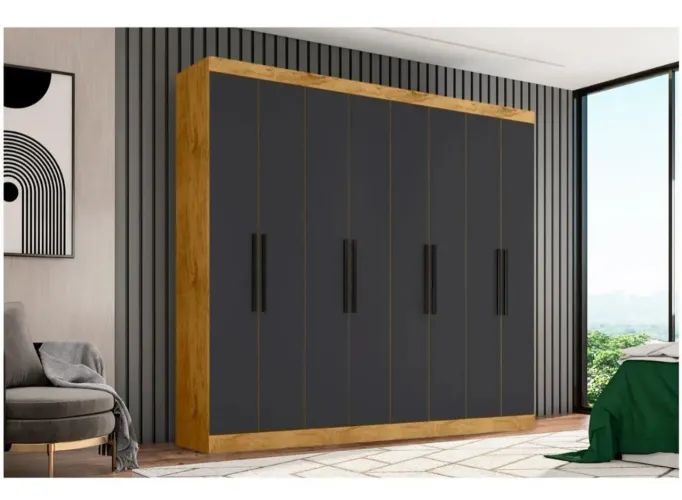 Guarda roupa casal 8 portas 4 gavetas