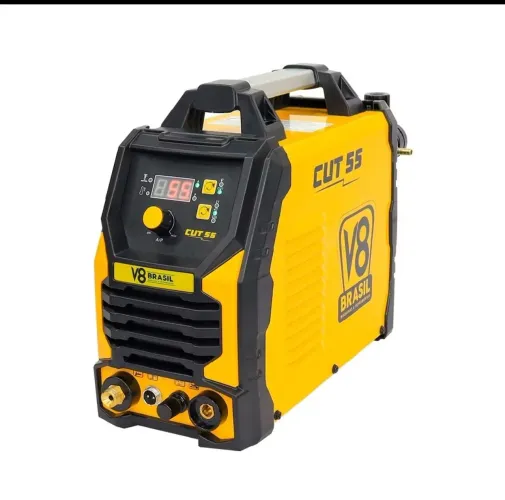Máquina corte plasma CUT 55A Arco piloto 220v 16 mm 2T 4T 70 PSI profissional V8 Brasil