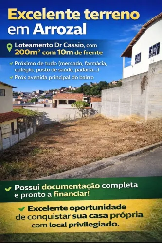 ? TERRENO À VENDA EM AROZAL - EXCELENTE OPORTUNIDADE!
