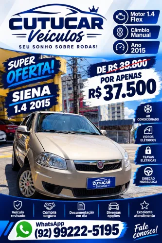 Fiat Siena EL 1.4 MPI Fire Flex 8V 4P 2015