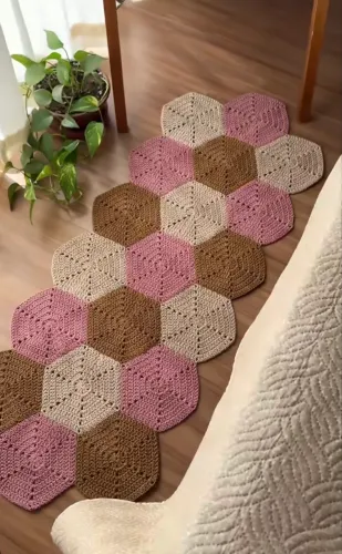 Tapete passadeira crochê 