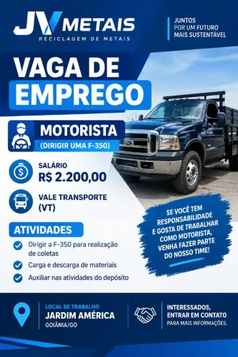 Vaga de Motorista