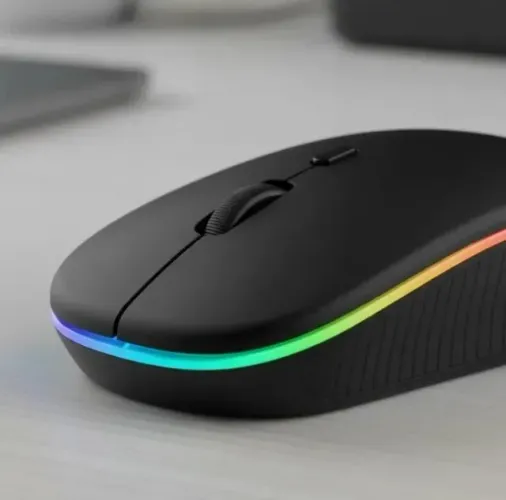 Mouse Sem Fio Led Óptico 3200 Dpi