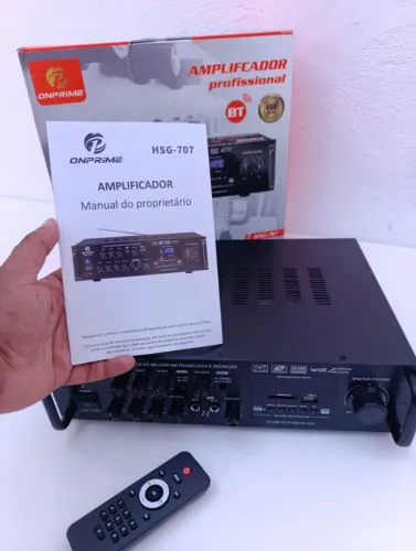 Amplificador Profissional 1200W 2x canais BT bivolt