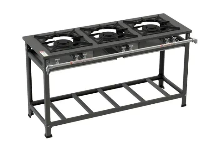 Fogão 3 Bocas 40x40 Baixa Pressão 3QD - Industrial Itajobi Fogões