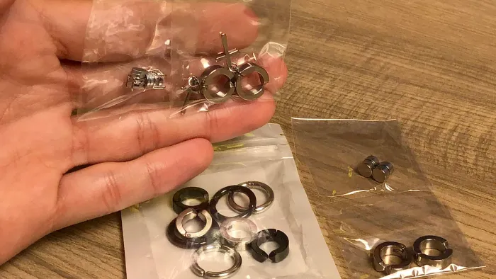 Brincos de Pressão 8 conjuntos / 16 unidades Produto Novo / Frete Grátis Envio Rápido