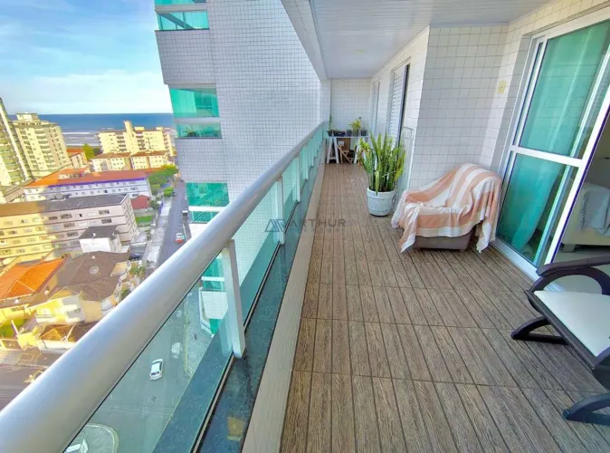 Apartamento à venda em Praia Grande com 2 dorms e varanda gourmet
