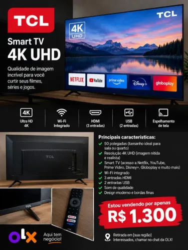 Televisão da TCL 32 polegadas