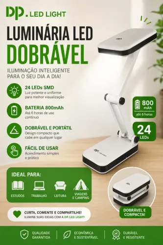 Abajur de Mesa Led 