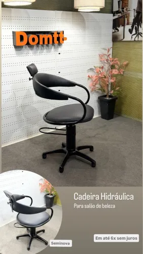 Cadeira de salão hidráulica em até 6x sem juros 