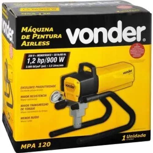 Airless VONDER - 1,2 hp, 220 V, MPA 120