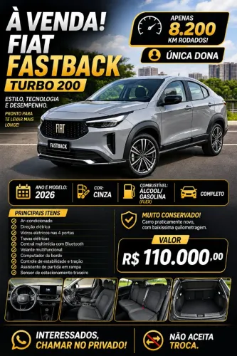 Fiat Fastback 1.0 200 Turbo Flex AUT 2026