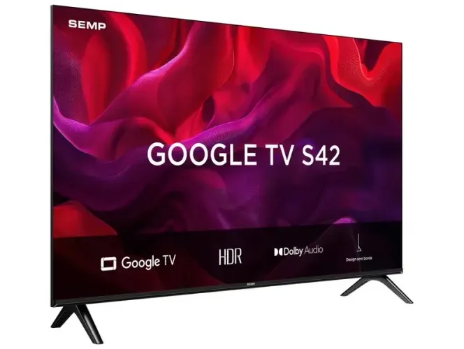 Smart TV 43" Full HD LED Semp S42 Google TV 2 HDMI