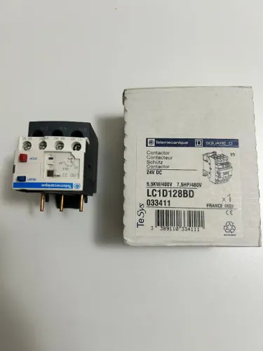KIT CONTATOR TELEMECANIQUE LC1D128BD LACRADO COM RELÉ TÉRMICO LRD32 NOVOS