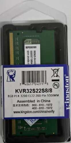MEMÓRIA NB DDR4 8GB 3200MHZ - KINGSTON - KVR32S22S8/8