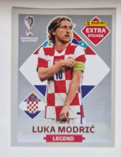 MODRIC PRATA FIGURINHAS PANINI EXTRA LEGENDS ORIGINAIS COPA DO MUNDO 2022