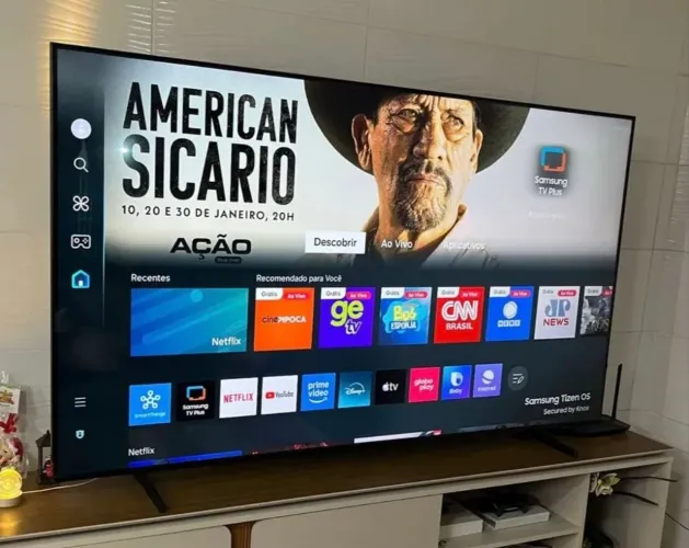 Tv 85 Samsung Smart 4k ultra fina - Pego TV menor e Passo Cartão 