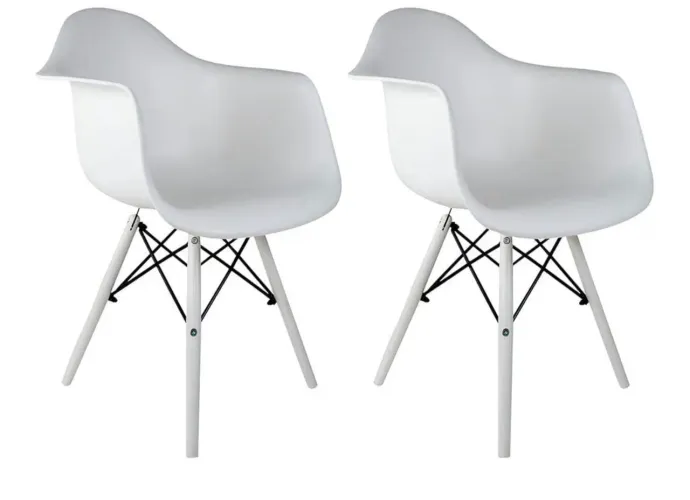Cadeira Branca Polipropileno Dsw - Pé palito branco