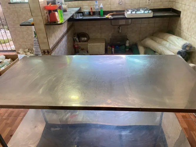 Mesa de manipulação Inox cozinha