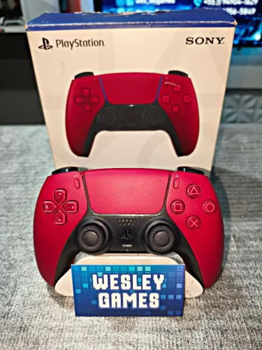 Controle PS5 vermelho