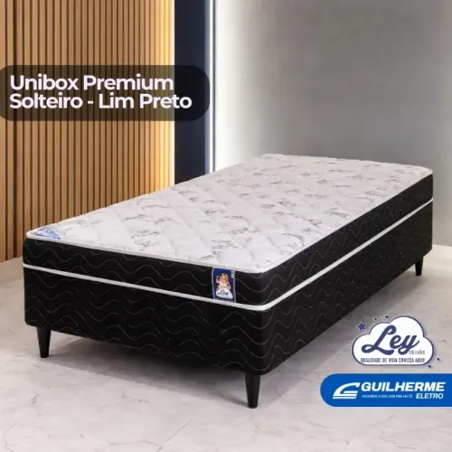 Cama Unibox Premium Solteiro - Lim Preto