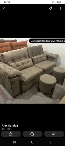 Sofa Retratil de luxo