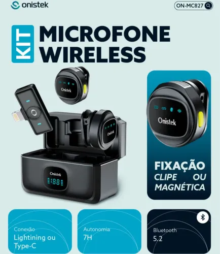Kit Microfone Lapela sem fio (entrega gratis)