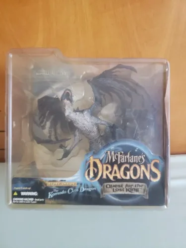 Boneco de ação McFarlane's Dragons Komodo Clan Dragon 2004 McFarlane Toys NOVO NA CAIXA