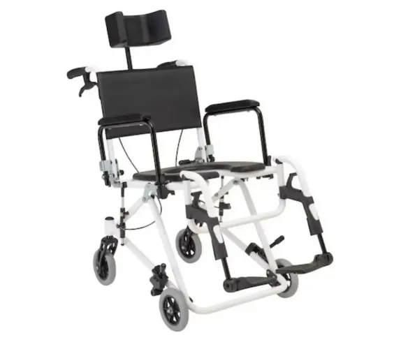 Cadeira de Banho Reclinável Ortobras H3 Alumínio Tilt 45º 120kg