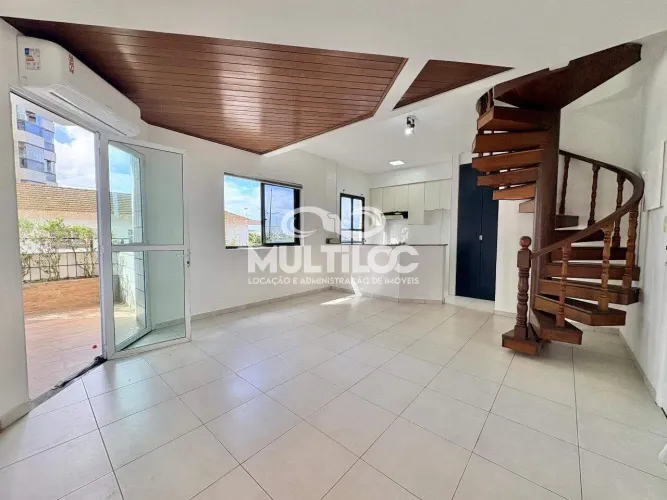Apartamento incrível duplex Vista mar com lazer frente praia na Ponta da praia em Santos