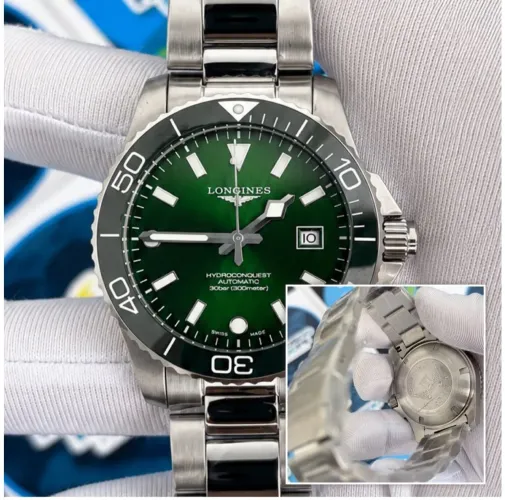 RELOGIO VERDE LONGINES HYDROCONQUEST AUTOMÁTICO 