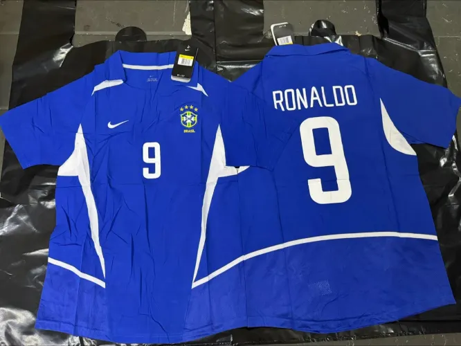 Camisa Brasil retro 2002 azul