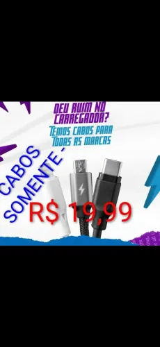 Cabos USB para celulares