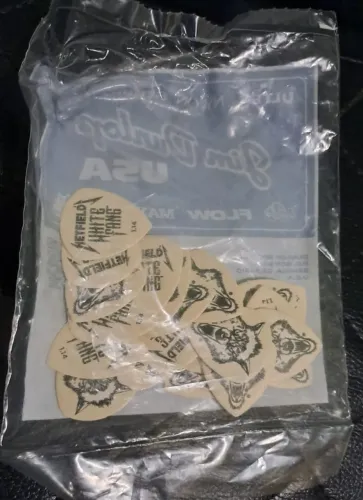 Palhetas Dunlop James Hetfield White Fang 1.14mm (Novas / Originais) KIT COM 6